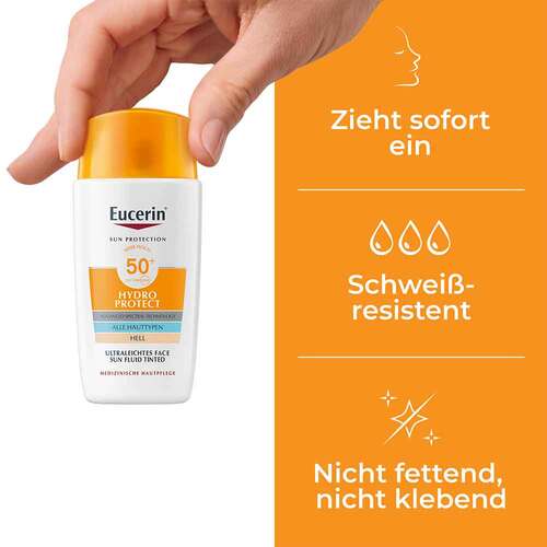 Eucerin Sun Fluid Hydro Protect Face hell LSF 50 + - 3