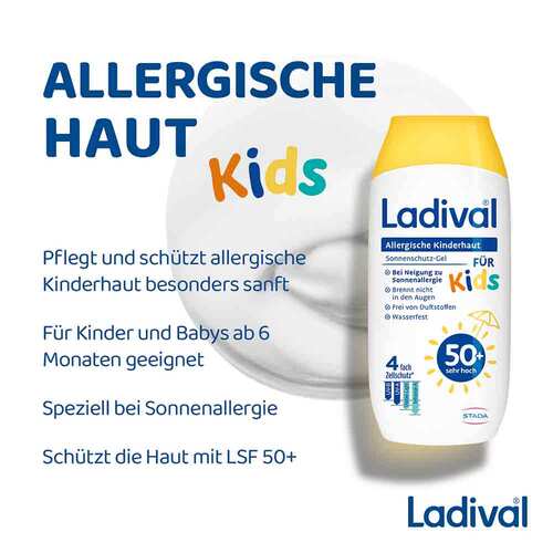 LADIVAL allergische Kinderhaut Gel LSF 50+ - 4