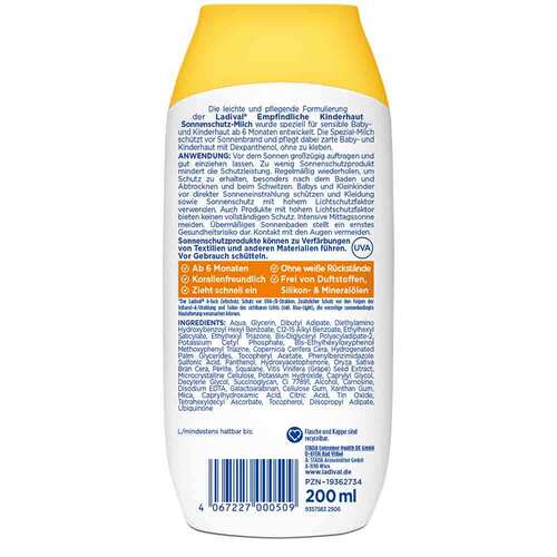 LADIVAL empfindliche Kinderhaut Milch LSF 50+ - 2