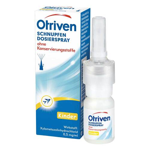 Abbildung: Otriven 0,05% Dosierspray für Kinder ohne Konservierungsstoffe Dosierspray, 10 ml PZN 08444558