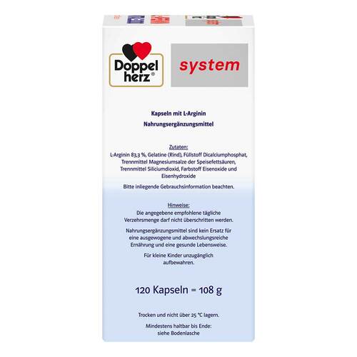 Doppelherz system L-Arginin Vital 3000 Kapseln - 4