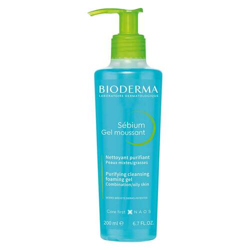 Bioderma Sebium Gel Moussant Reinigungsgel f&uuml;r unreine, &ouml;lige, zu Akne neigende Haut - 1