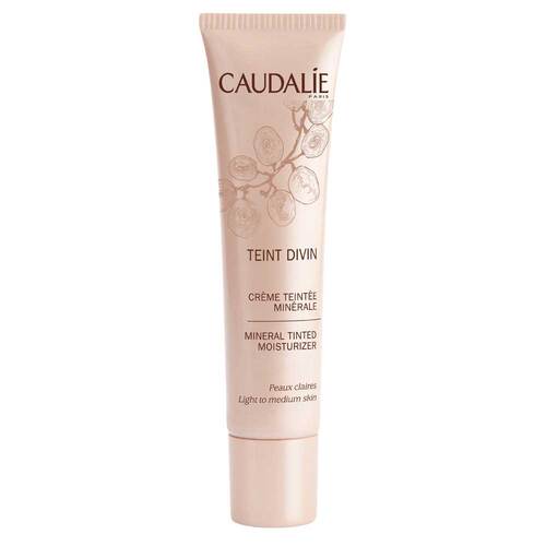 Abbildung: Caudalie Teint Divin Creme Teintee minerale für helle Haut Tube, 30 ml PZN 09291588