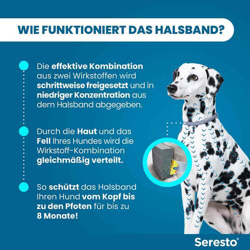 Seresto Halsband f&uuml;r gro&szlig;e Hunde &uuml;ber 8 kg - 8