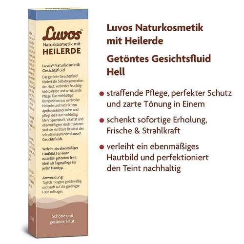 Luvos Naturkosmetik get&ouml;ntes Gesichtsfluid hell - 3