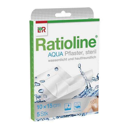 Ratioline aqua Duschpflaster Plus 10x15 cm steril - 1