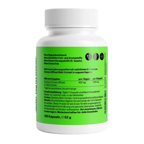 Damiana Kapseln 450 mg 5:1 Blattextrakt - 2