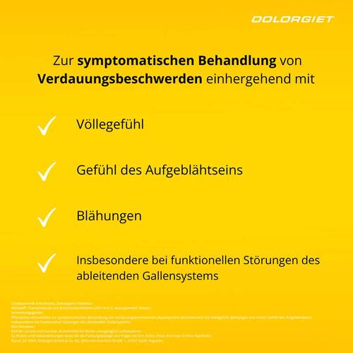 Cholspasmin Artischocke überzogene Tabletten - 3