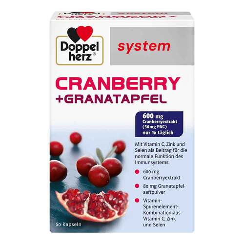Doppelherz system Cranberry+Granatapfel Kapseln - 1