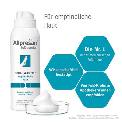 Allpresan Fu&szlig; spezial Original Schaum-Creme empfindliche Haut Nr.1 - 2