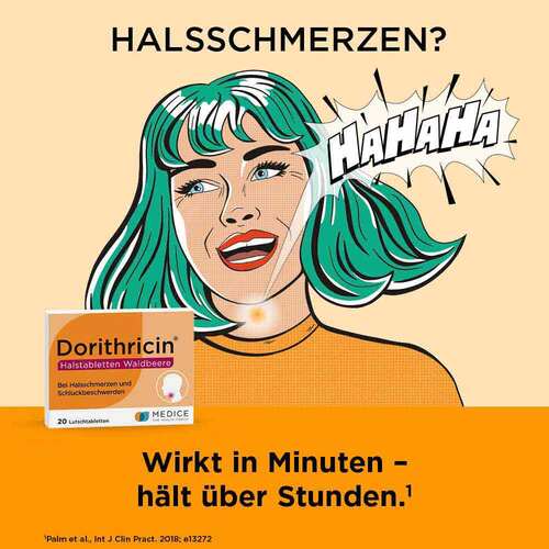 Dorithricin® Halstabletten Waldbeere bei Halsschmerzen - 3