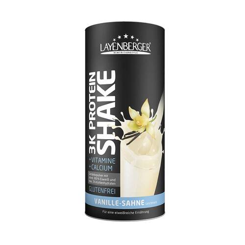 Abbildung: Layenberger LowCarb.one 3K Protein Shake Vanille-Sahne Pulver, 360 g PZN 10188358