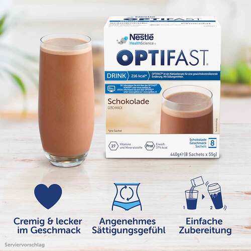 Optifast home Drink Schokolade Pulver - 6