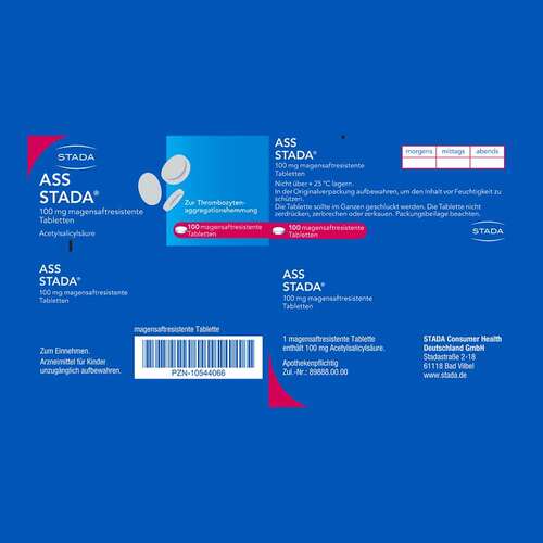 ASS STADA 100 mg magensaftresistente Tabletten - 6