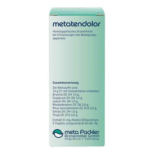 Metatendolor Tropfen zum Einnehmen - 2