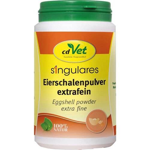 Abbildung: Singulares Eierschalenpulver extrafein vet. (für Tiere) Pulver, 350 g PZN 10966382