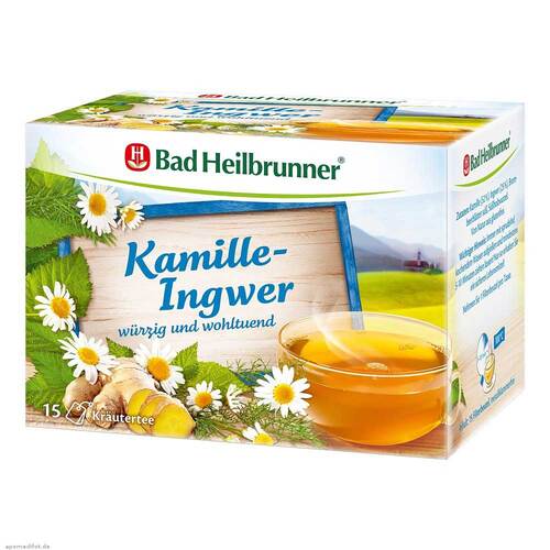Abbildung: Bad Heilbrunner Tee Kamille-Ingwer Filterbeutel Filterbeutel, 15X2.0 g PZN 11004395