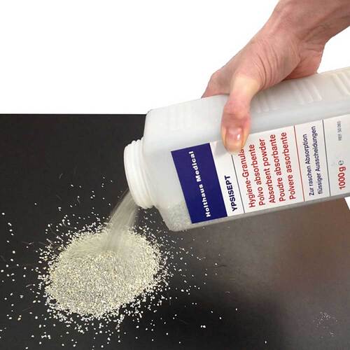 Hygiene Granulat absorbiert Fl&uuml;ssigkeiten - 2