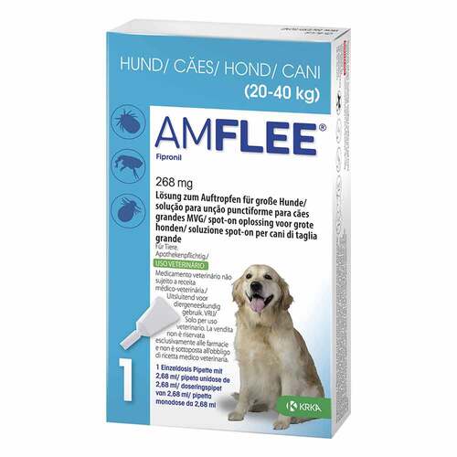 Amflee 268 mg Spot-On f&uuml;r gro&szlig;e Hunde - 1