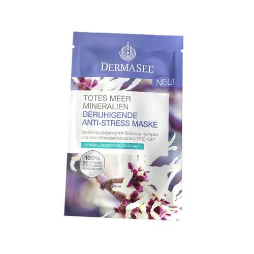 Abbildung: Dermasel Totes Meer Beruhigende Anti-Stress Maske Gesichtsmaske, 12 ml PZN 11155792