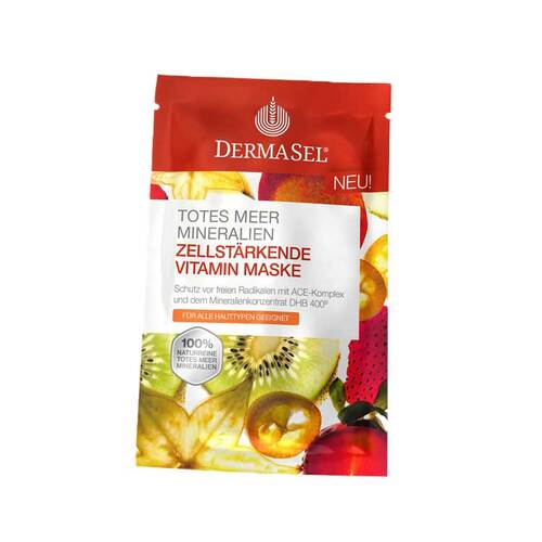 Abbildung: Dermasel Totes Meer Zellstärkende Vitamin Maske Gesichtsmaske, 12 ml PZN 11155800
