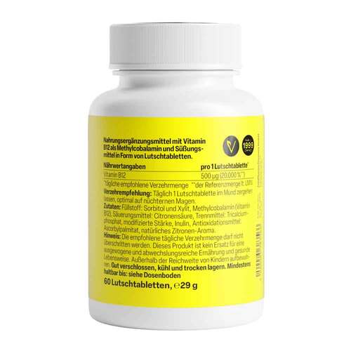 Vitamin B12 500 µg Methylcobalamin Lutschtabletten - 2