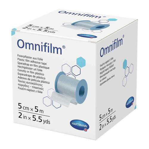 Omnifilm Fixierpflaster Folie 5 cmx5 m - 1