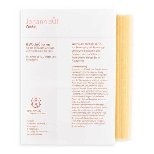 Johannis&ouml;l Kompresse 15x21 cm Folie - 2