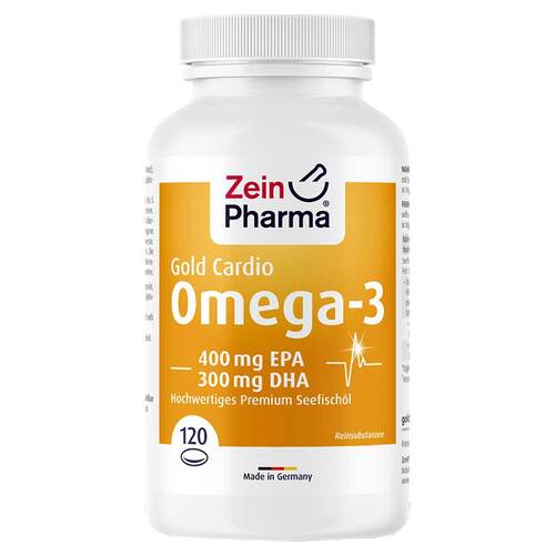 Omega-3 Gold Herz DHA 300mg / EPA 400mg Softgelkapseln  - 1