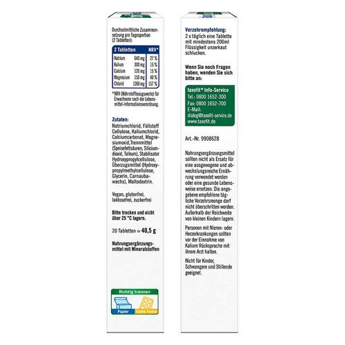 Taxofit Elektrolyte Tabletten - 3