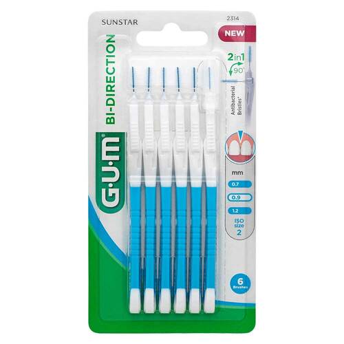 GUM Bi-Direction Interdentalb&uuml;rste 0,9 mm blau - 1