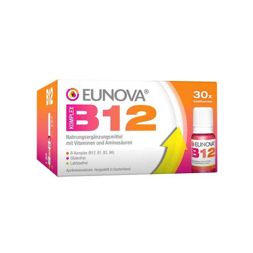 Abbildung: Eunova B12 Komplex Trinkfläschchen Lösung zum Einnehmen, 30X10 ml PZN 11537996