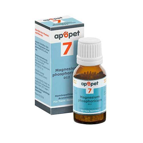 Abbildung: Apopet Schüßler-Salz Nr.7 Magnesium phosphoricum D 12 vet. (für Tiere) Globuli, 12 g PZN 11685656