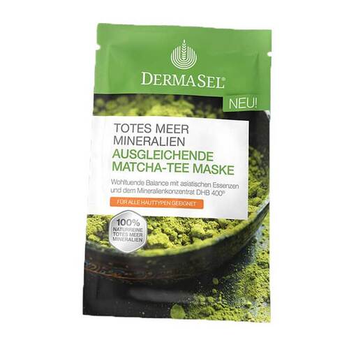 Abbildung: Dermasel Spa Totes Meer Ausgleichende Matcha-Tee Maske Gesichtsmaske, 12 ml PZN 11686957