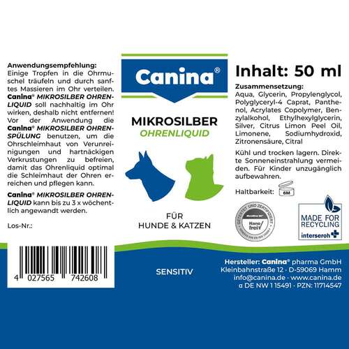 Mikrosilber Ohrenliquid vet. (f&uuml;r Tiere) - 2