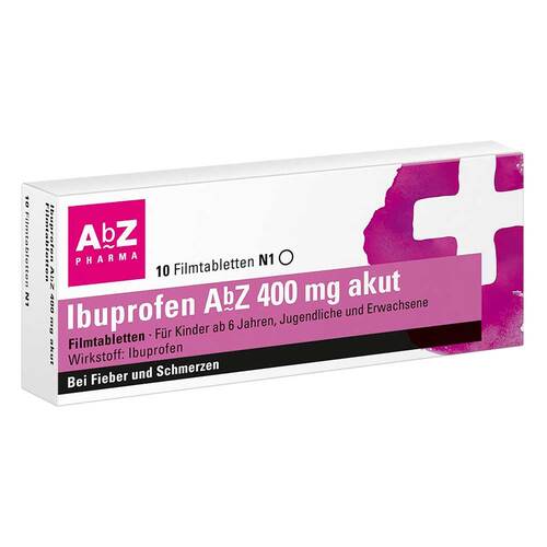 Ibuprofen AbZ 400 mg akut Filmtabletten - 1