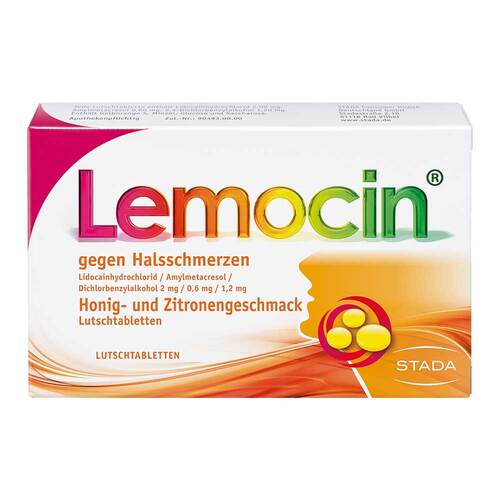 Abbildung: Locastad gegen Halsschmerzen Honig-Zitrone Lutschtabletten Lutschtabletten, 24 St PZN 11852137