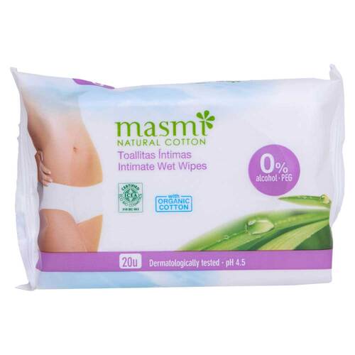 Bio Intimpfleget&uuml;cher 100% Bio-Baumwolle Masmi - 1