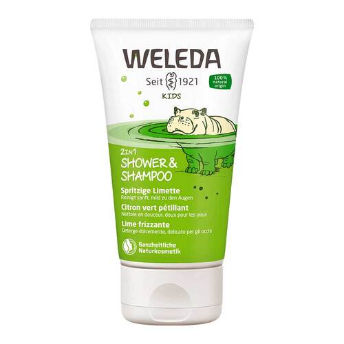 Abbildung: Weleda Kids 2in1 Shower & Shampoo spritzige Limette Duschgel, 150 ml PZN 12387375