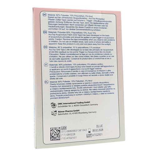 Gitter Tape Acutop Akupunkturpflaster 2x3 cm blau - 2