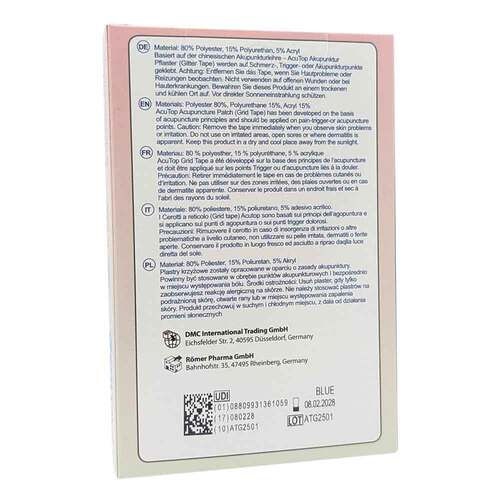 Gitter Tape Acutop Akupunkturpflaster 2x3 cm blau - 2