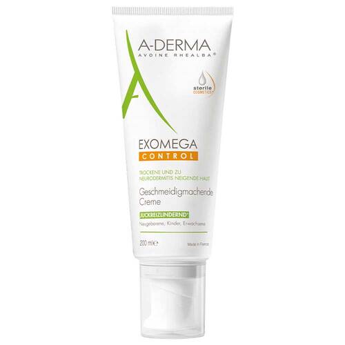 Abbildung: A-Derma Exomega Control geschmeidigmachende Creme steril Creme, 200 ml PZN 12564334