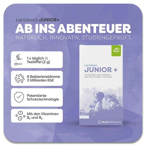 Lactobact Junior + 90-Tage-Packung Beutel - 2