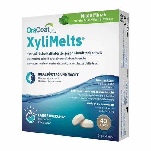 OraCoat XyliMelts® Hafttabletten Milde Minze - 1