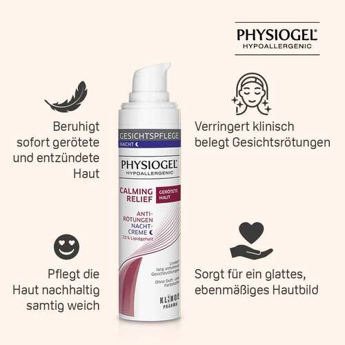 Physiogel Calming Relief Anti-R&ouml;tungen Nachtcreme f&uuml;r ger&ouml;tete Haut - 4