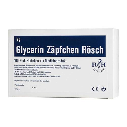 Glycerin Z&auml;pfchen R&ouml;sch 3 g gegen Verstopfung - 2