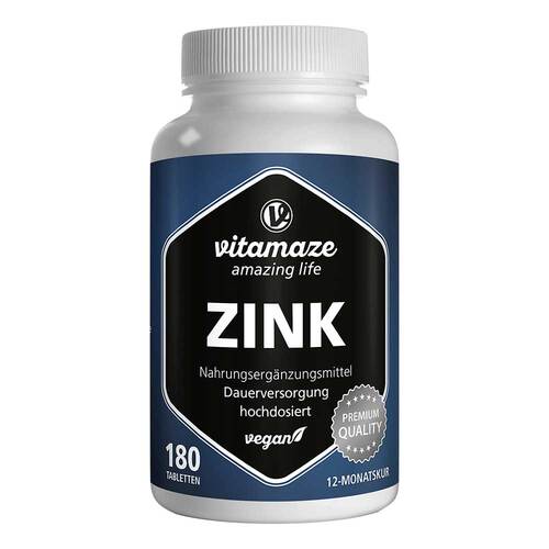 Zink 25 mg hochdosiert vegan Tabletten - 1