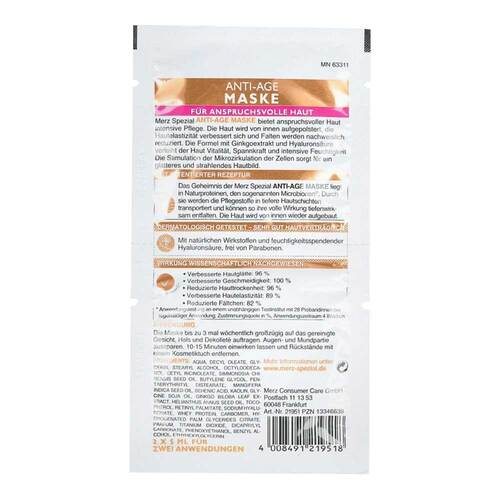 Merz Spezial Beauty Institute Anti Age Maske - 2