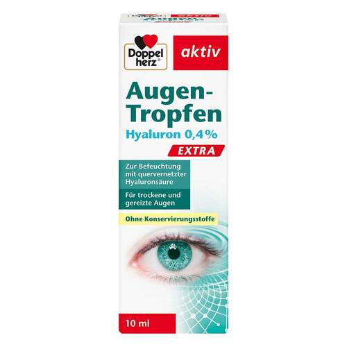 Doppelherz Augen-Tropfen Hyaluron 0,4% Extra - 1