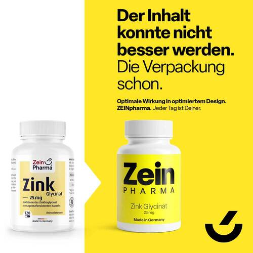 Zink Chelat 25 mg in magensaftresistent veg.Kapseln  - 3